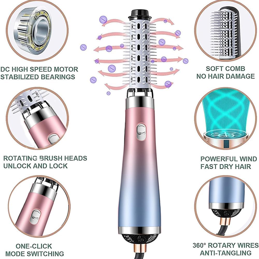 Glam Air Pro 4 en 1 – Cepillo Secador y Moldeador Iónico