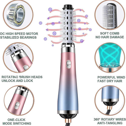 Glam Air Pro 4 en 1 – Cepillo Secador y Moldeador Iónico