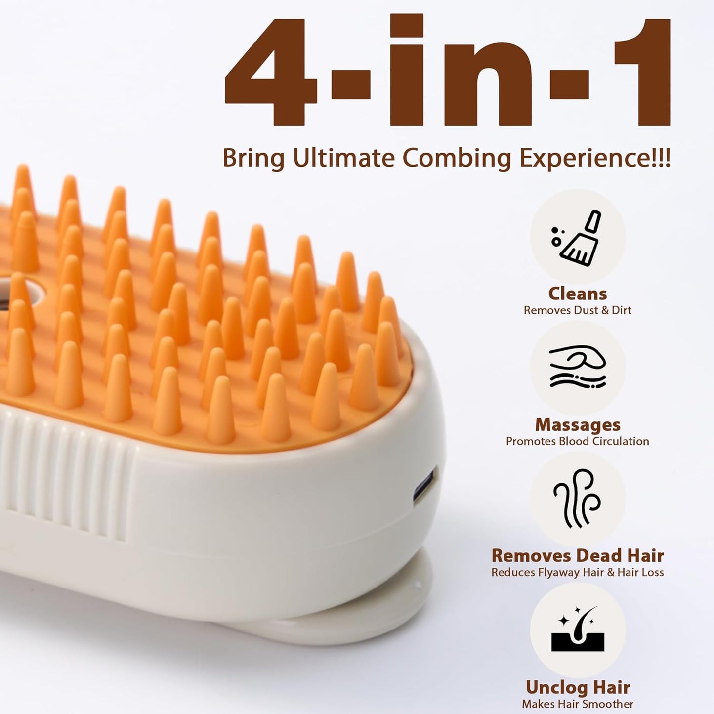 FurClean™ 2 en 1 – Cepillo para Mascotas + Quita Pelos Portátil