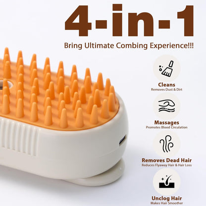 FurClean™ 2 en 1 – Cepillo para Mascotas + Quita Pelos Portátil